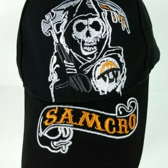 Metal Mulisha SMALL 2Tone T Shirt Helmet Skull + SOA SAMCRO Fear The Reaper Cap - Picture 6 of 11